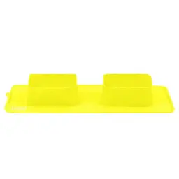Складна миска Waudog Silicone, 38,5х23х5 см, жовтий (50808)