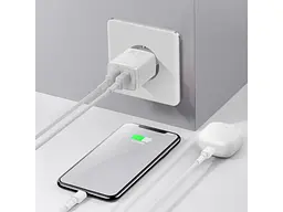 Мережевий зарядний пристрій Baseus Compact Charger 2U 10.5W White (CCXJ010202) [74462] - мініатюра 6