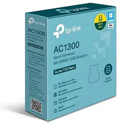 Мережевий адаптер USB Archer T3U Nano, Black TP-Link teh0024067 - мініатюра 3