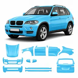 Антигравійна захисна бронеплівка за лекалами для BMW X5 E70 2006-2013 - повний кузов