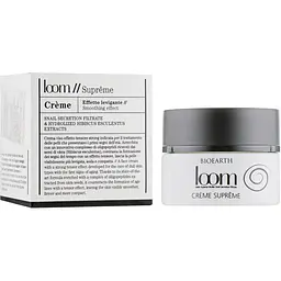 Крем для обличчя Bioearth Loom Supreme Cream з екстрактом слизу равлика 50 мл