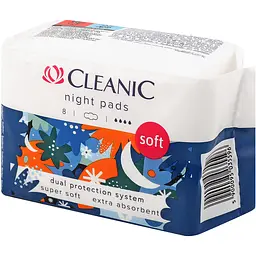 Гігієнічні прокладки Cleanic Soft Night 8 шт. - мініатюра 3