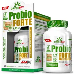 Пробіотики для покращення мікрофлори кишечника Amix GreenDay ProVegan Probio Forte 60 веган капс - мініатюра 2
