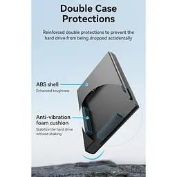 Зовнішня кишеня Vention 2.5" HDD/SSD USB 3.0 Micro-B Black (KPAB0) - мініатюра 6