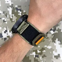 Наручний годинник чоловічий 036 Nylon Tactic Black-Army Green Awarder acs0031930 - мініатюра 2