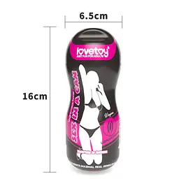 Мастурбатор Lovetoy Sex In A Can Vagina Lotus Tunnel тілесний - мініатюра 2
