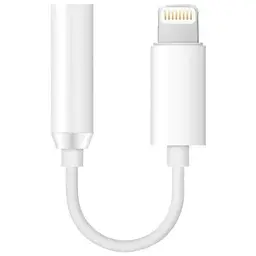 Аудіо адаптер Apple AUX 3.5 Lightning J-002 bluetooth білий