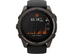 Спортивний годинник Garmin Fenix 8 51mm Solar Sapphire Carbon Gray DLC Titanium w. Black/Pebble Gray S. Band (010-02907-10/11) - мініатюра 6