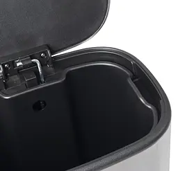 Відро для сміття з плавним закриттям овальне Mixxus Premium Diverse-TC0112 SS Color 12л нержавіюча сталь MI7079, Нержавіюча сталь - мініатюра 8
