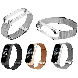 Ремінець BeCover Metal для Xiaomi Mi Smart Band 8 Black (709357) - мініатюра 3