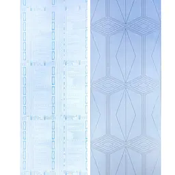 Самоклеюча плівка Sticker Wall 0.45х10м х 0.07мм Блакитна із золотом SW-00001218 - мініатюра 4