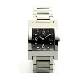 Наручний годинник Gucci 7705M 17735 BLK STEEL BRACELET