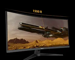 Монітор Asus 34` TUF Gaming VG34VQ3B (90LM0AA0-B01170) VA Black Curved 180Hz - мініатюра 7