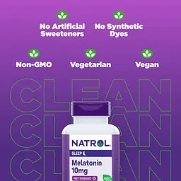 Мелатонін Natrol з цитрусовим смаком 10 мг 60 таблеток для розсмоктування - мініатюра 6