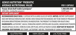 Пробіотик Genius Nutrition Probiotic 60 капсул - мініатюра 2