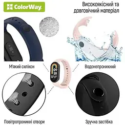 Ремінець ColorWay Xiaomi Mi Smart Band 8 Violet - мініатюра 3