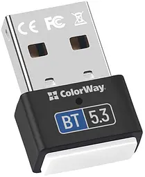 Адаптер Bluetooth v5.3 USB, чорний Colorway - мініатюра 3