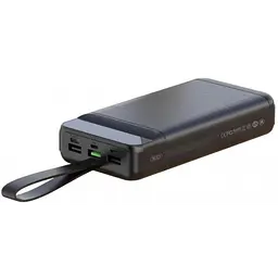 Зовнішній акумулятор Power bank XO PR157 400000mAh PD22,5W + швидке заряджання батарея заряджання Чорний - мініатюра 3