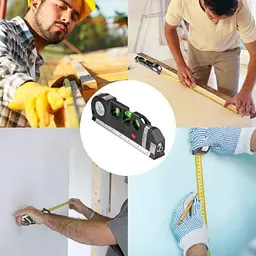 Лазерний рівень із вбудованою рулеткою нівелір Fixit Laser Level PR0 3 + Вимірювальний інструмент Wolfcraft Irregular Ruler - мініатюра 5