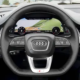 Чохол Обплетення Керма для Audi Q3/Q5/Q7/Q8 2017-2019 Шкіра (Модельна Викрійка) №6