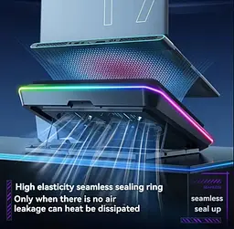 Охолоджувальна підставка для ноутбука 17.3 дюйма Ice Coorel A-5 2xfan 2300RPM - мініатюра 6