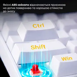 Клавіатура Ajazz NK68 Red Switch White USB-C (NK68-R-W) - мініатюра 8