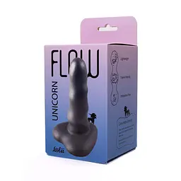 Фалоімітатор Lola Games Flow Unicorn Mini 12.5 см (чорний) - мініатюра 7