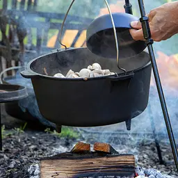 Казан з кришкою Bo-Camp Dutch Oven Cast Iron 31 cm / 7.1 L Black (2122415) - мініатюра 5