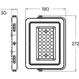 Прожектор Eurolamp LED з радіатором чорний (LED-FL-150(B)) - мініатюра 3