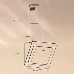 Витяжка Klarstein Aurora Eco 60 см 550 м³/год (10039928) - мініатюра 2