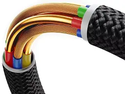 Кабель Baseus Dura Series Cable USB to Lightning 2.4A 1m P10377801U01-00 Black-Gold - мініатюра 5