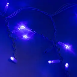 Вулична гірлянда бахрома 5.2х0.5м Xmas 120 Short curtain-B-1 115 LED, Синя лед гірлянда зовнішня (ST) - мініатюра 5