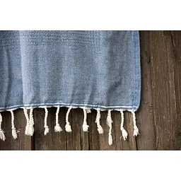 Плед-накидка Barine - Tan Throw Denim синій 125*180 - мініатюра 2
