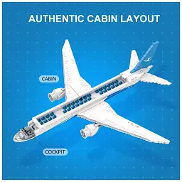 Конструктор Pantasy Joyside Series BOEING 787 (11017) - мініатюра 3