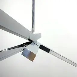 Сучасний світильник з хромованими LED ріжками Line.F NO 7 CR - мініатюра 3