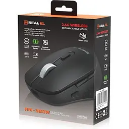 Мишка REAL-EL RM-380W Wireless Black (EL123200057) - мініатюра 9