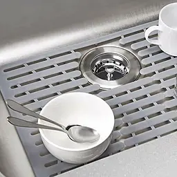 Килимок-сушарка Oxo Good Grips для посуду термостійкий, 41,1x32,3x0,5 см, сірий (13138200) - мініатюра 4