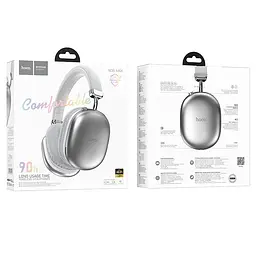 Навушники Bluetooth Hoco W35 MAX wireless headphones Silver - мініатюра 2