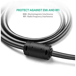 Кабель мультимедійний VGA M to VGA M 2.0m VG101 black Ugreen (11646) - мініатюра 4