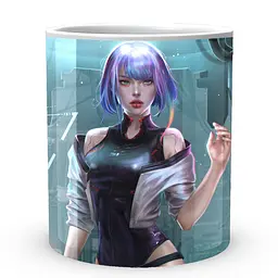 Кухоль GeekLand Cyberpunk:Edgerunners КІберпанк:Ті, що біжать по краю Люсі CE 002.31 330 мл білий - мініатюра 2
