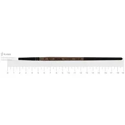 Пензель синтетика кругла MOON 1203R №5 коротка ручка Rosa