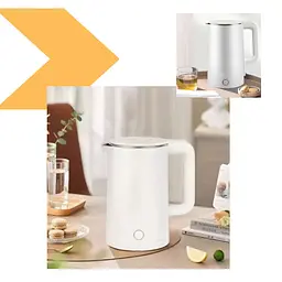 Електрочайник Domotec MS-5028 2000 Вт чорний/білий (47553-5028_347) - мініатюра 3