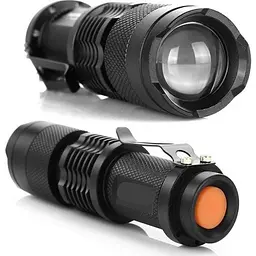 Ліхтарик ручний TOTO KM 87 (USB Gharge) Black