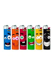 Запальнички Bic J23 Slim Smile блок 50 шт - мініатюра 2