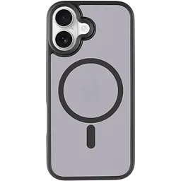 TPU+PC чохол Metal Buttons with MagSafe для Apple iPhone 17 (6.3) Чорний / Black - мініатюра 2
