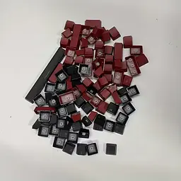 Набір кейкапів ABS, Cherry Profile, Black Red, Червоно-чорний