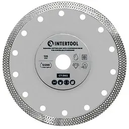 Диск відрізний алмазний Intertool 125 мм плитка керамограніт