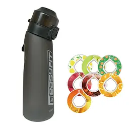 Спортивна пляшка для води зі смаками EasyFit Air Up (7 ароматизованих капсул у комплекті), 650 мл