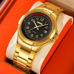Чоловічий наручний годинник 9320GDBK Gold-Black Skmei acs0030921 - мініатюра 4