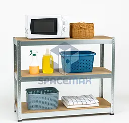 Стелаж металевий 80×90×40 оцинкований самозбірний SPACEMAX